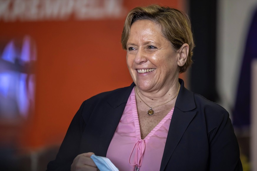 Susanne Eisenmann, CDU-Spitzenkandidatin bei der Landtagswahl in Baden-Württtemberg, bei der Präsentation ihrer Kampagne Ende Januar. 