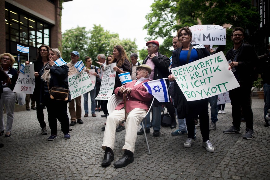 Anti-BDS-Demonstranten in München.