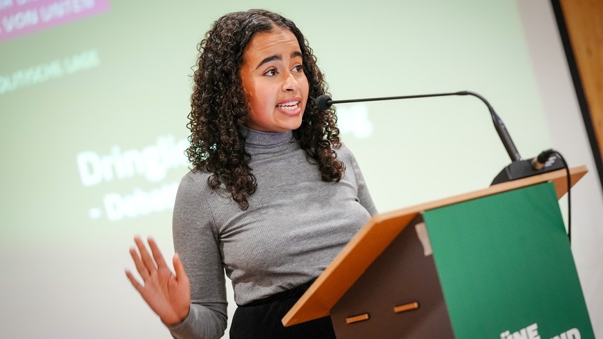 27.11.2021, Berlin: Sarah-Lee Heinrich, Bundessprecherin der Gr