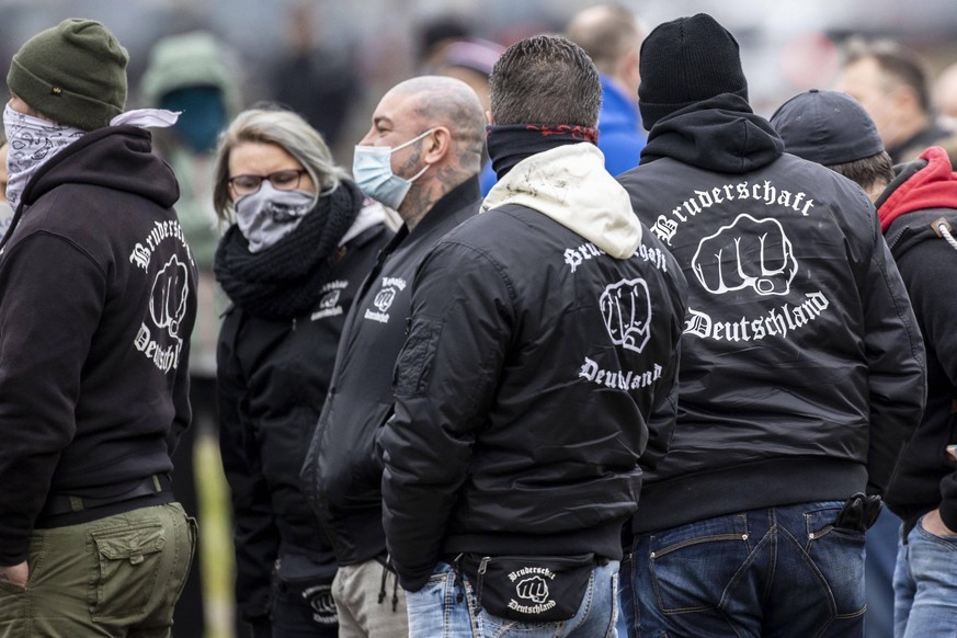 21.11.2020 , Bochum , Querdenken Demo Demonstration auf dem Kirmesplatz an der Castroper Stra