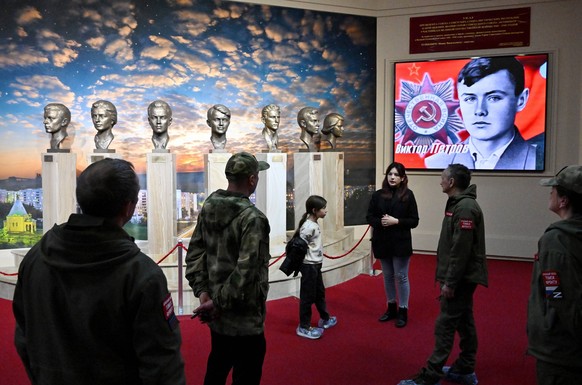 Russia Ukraine Military Operation Daily 8398529 24.03.2023 Visitors attend the Young Guard museum in Krasnodon, Luhansk People s Republic, Russia. Evgeny Biyatov / Sputnik Krasnodon Luhansk People s R ...