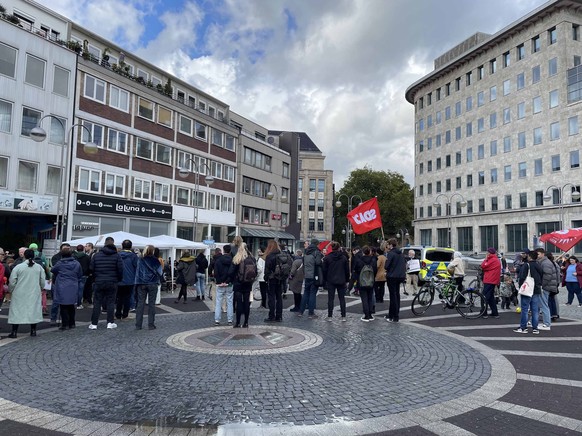 Zur Versammlung in Bochum kamen weitaus weniger Menschen als vom Anmelder erwartet.