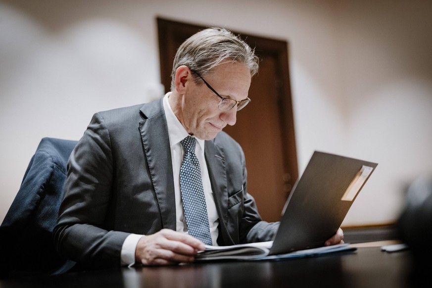 News Bilder des Tages Joerg Kukies SPD, Bundesminister der Finanzen, bei seinem Amtsantritt im Bundesministerium der Finanzen in Berlin, 07.11.2024. Fotografiert im Auftrag des Bundesfinanzministerium ...