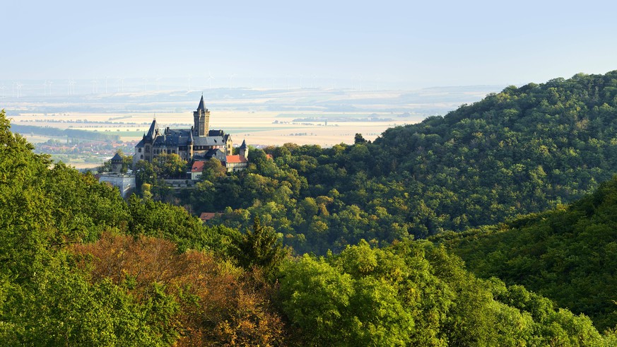 Schönes Ziel im Harz: Schloss Wernigerode in Sachsen-Anhalt.