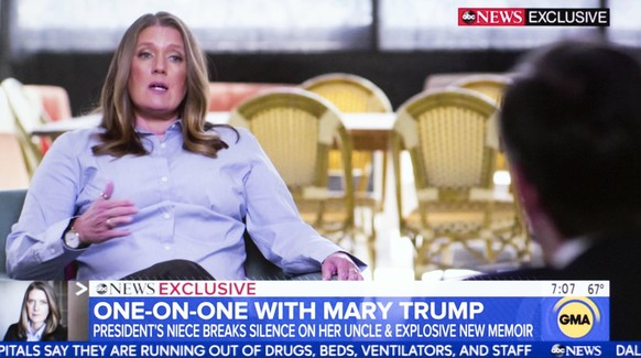 Mary Trump bei einem Interview mit dem Sender ABC News.