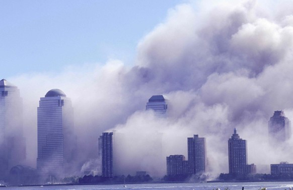 Wie in einem völlig überzogenen Katastrophenfilm: Manhattan kurz nach dem Einsturz des World Trade Centers.