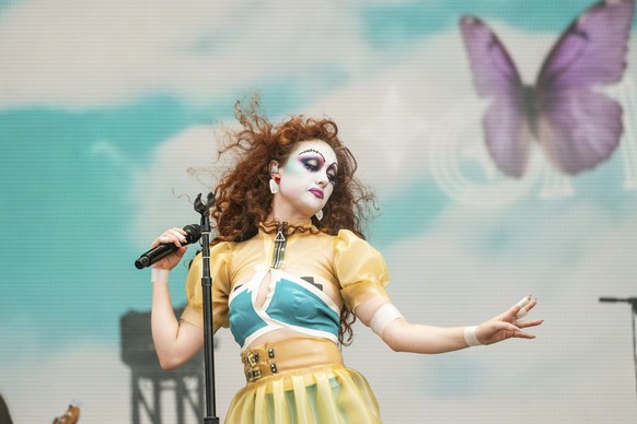 Chappell Roan performs during the Bonnaroo Music &amp; Arts Festival on Sunday, June 16, 2024, in Manchester, Tenn. (Photo by Amy Harris/Invision/AP)