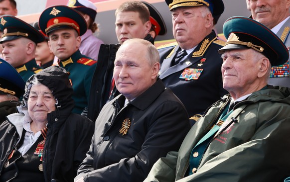 Wladimir Putin während der Militärparade.