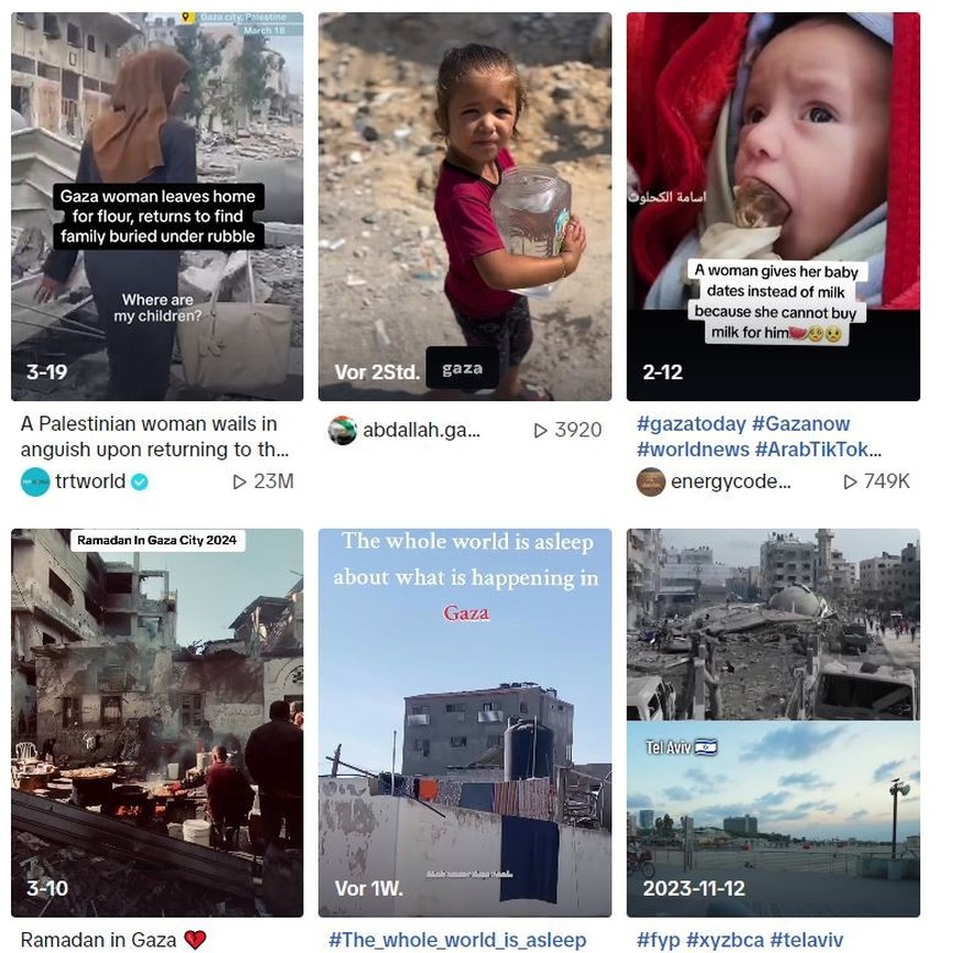 Gaza Social Media Tiktok