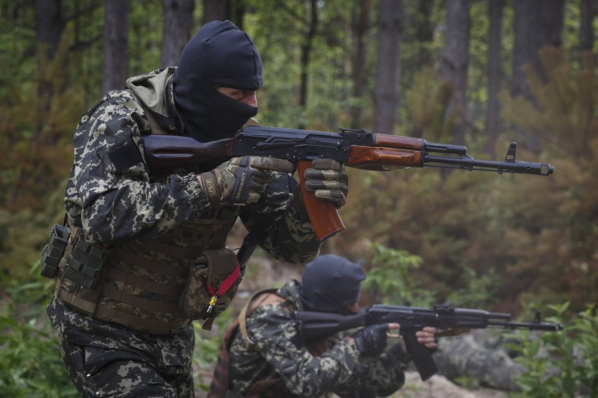 Combat Training Of Fighters Of The Bucha Territorial Defense Near Kyiv Combat training of fighters of the Bucha Territorial Defense near Kyiv on June 17, 2022. On February 24, 2022, Russian troops ent ...
