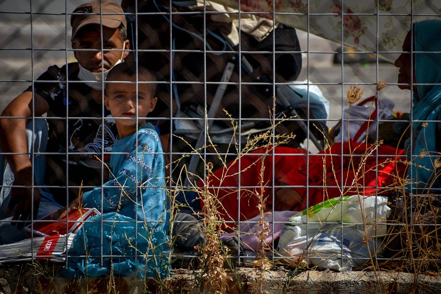 Nach dem Brand sind die Flüchtlinge auf Lesbos obdachlos.