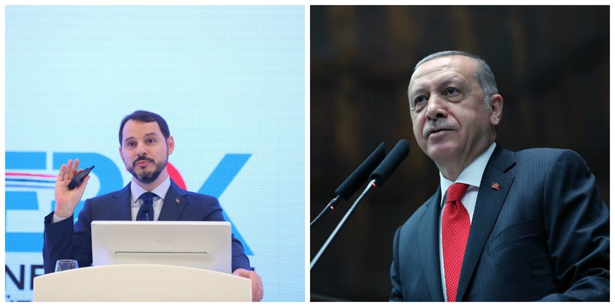 Berat Albayrak (l.) ist Erdogans Schwiegersohn. Und noch sehr viel mehr