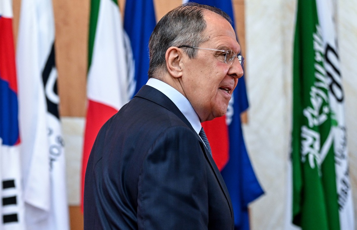 Der russische Außenminister Sergej Lawrow beim G20-Treffen auf der indonesischen Insel Bali.