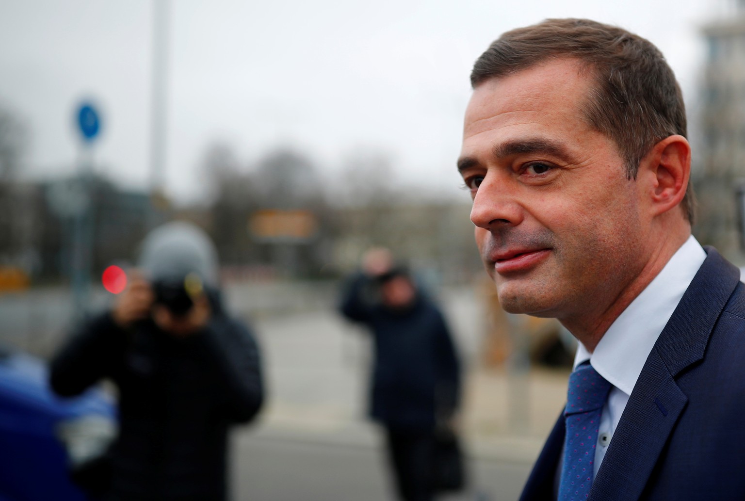 Mike Mohring of the Christian Democratic Union CDU arrives for a party leadership meeting in Berlin, Germany, February 7, 2020. REUTERS/Hannibal Hanschke