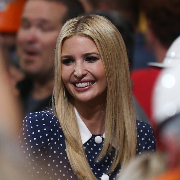 Ivanka Trump, daughter of U.S. President Donald J. Trump enters the room to listen to her father at the United States Steel Granite City Works in Granite City, Illinois on July 26, 2018. President Tru ...