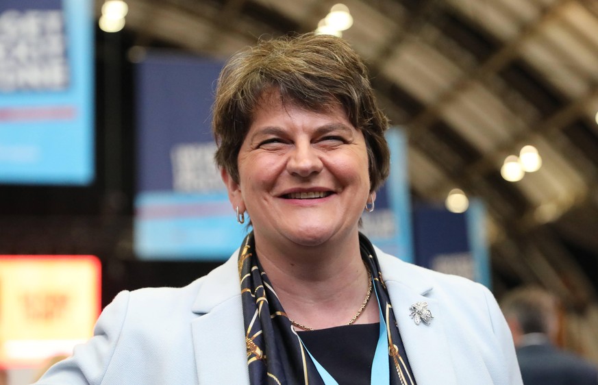 Conservative Party Conference Leader of the Democratic Unionist Party Arlene Foster arrives on the third day of the Conservative Party Conference being held at the Manchester Convention Centre. Pictur ...