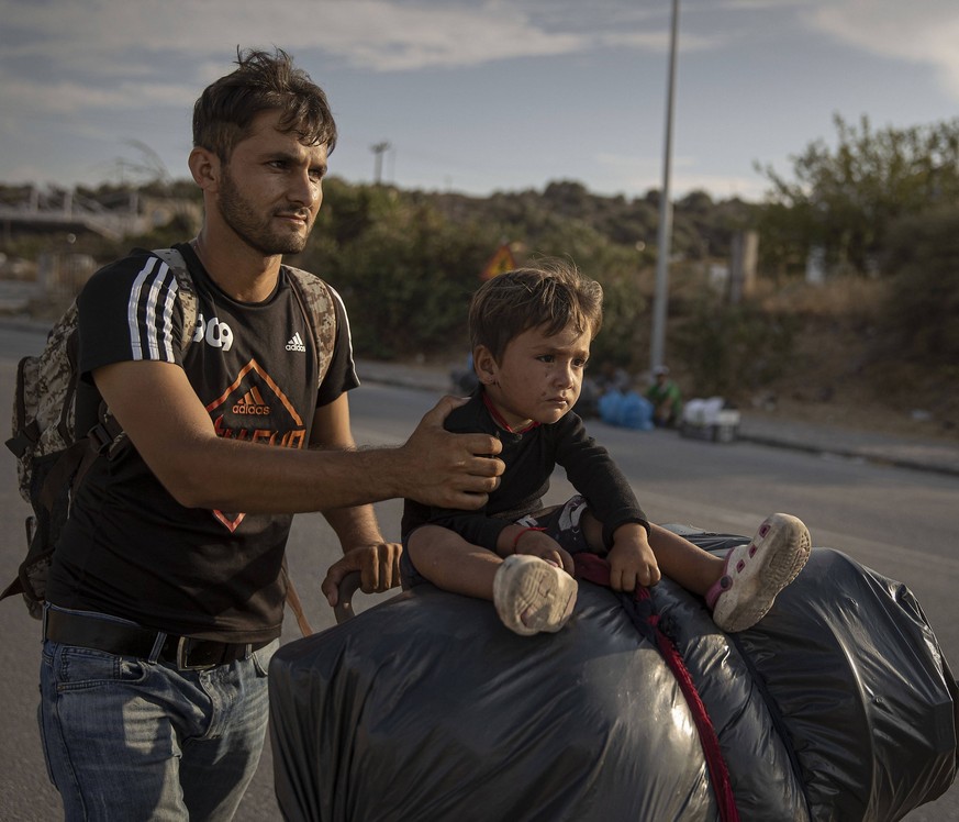 A fire broke out in the Moria Refugee Camp on Lesbos, Greece, early on September 09, 2020, destroying large parts of the overcrowded camp. Moria was built during the refugee crisis in 2015 for 3,000 p ...