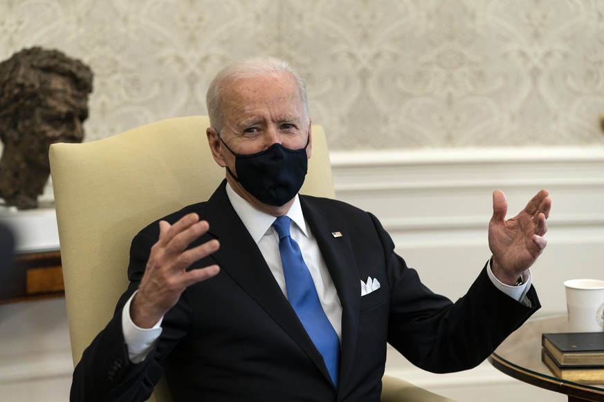 03.03.2021, USA, Washington: Joe Biden, Pr