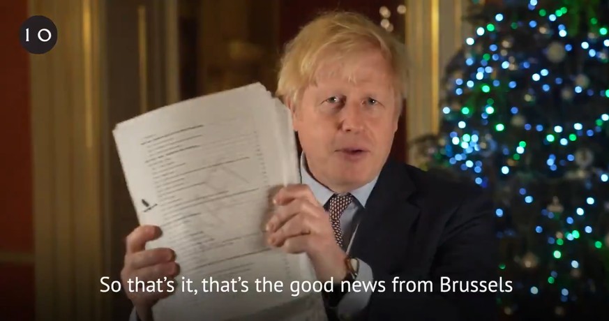 "Das sind die guten Nachrichten aus Brüssel", sagte Boris Johnson.