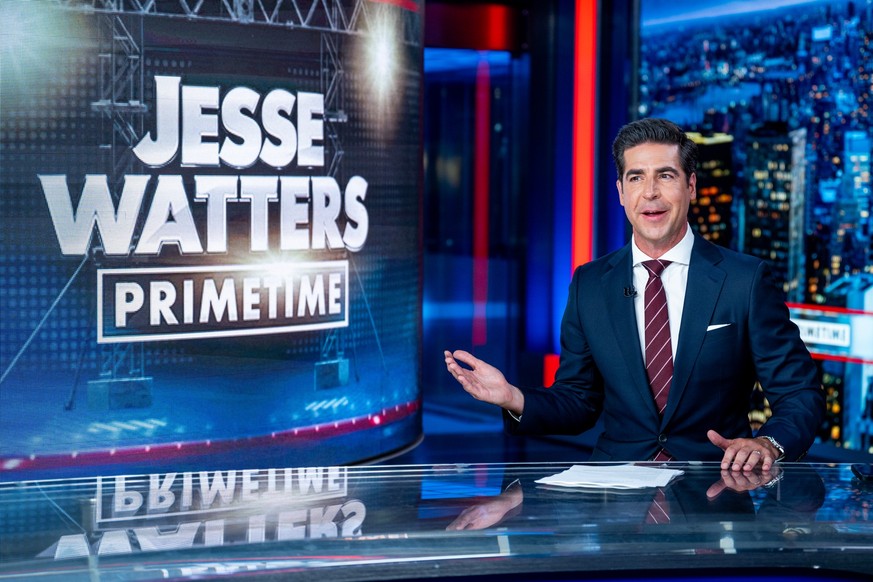 NEW YORK, NEW YORK - JULY 17: Host Jesse Watters as &quot;Jesse Watters Primetime&quot; Debuts On Fox News at Fox News Channel Studios on July 17, 2023 in New York City. &quot;Jesse Watters Primetime& ...