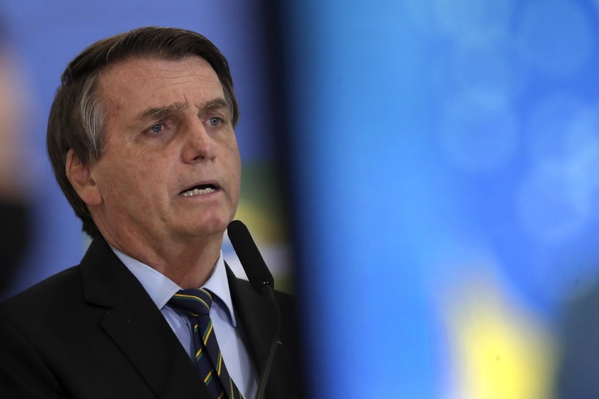 25.03.2021, Brasilien, Brasilia: Jair Bolsonaro, Pr