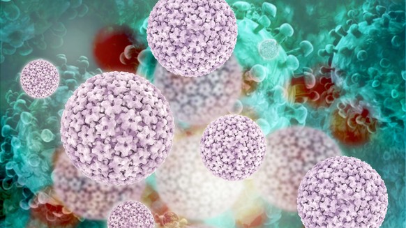 Papilloma virus - 3d rendered illustration