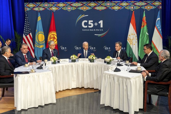September 19, 2023, New York, NY, United States: U.S President Joe Biden, center, hosts the C51 first Presidential Summit at the United States Mission to the U.N, September 19, 2023, in New York City, ...
