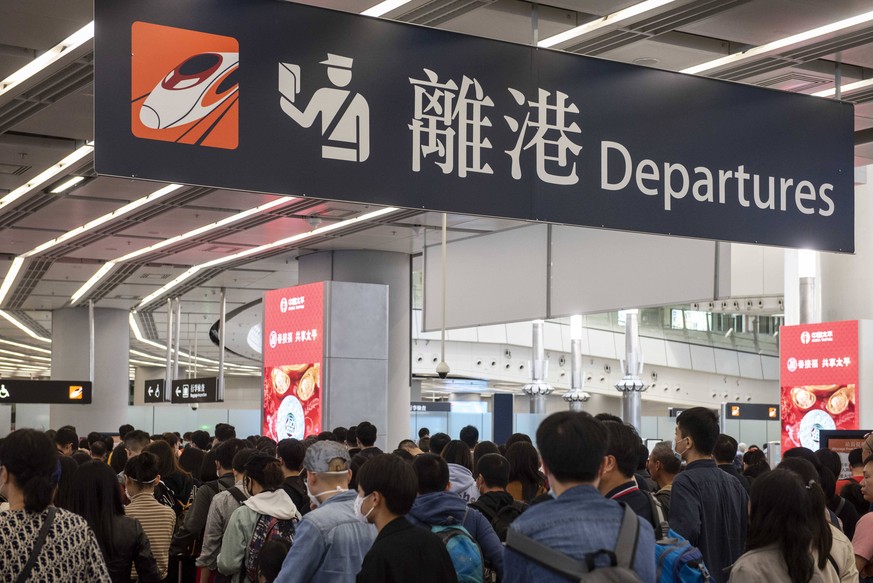 Der Hongkonger Flughafen: Nach Wuhan geht hier kein Flug mehr.