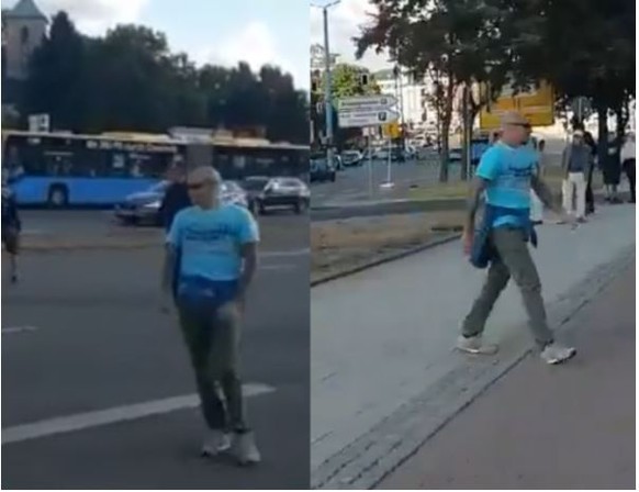 Sehr starke Ähnlichkeit: Der Mann im Video, dessen Echtheit Maaßen anzweifelt (links) und in einem anderen Video, das nach dem Geschehen vom 26. gepostet wurde.