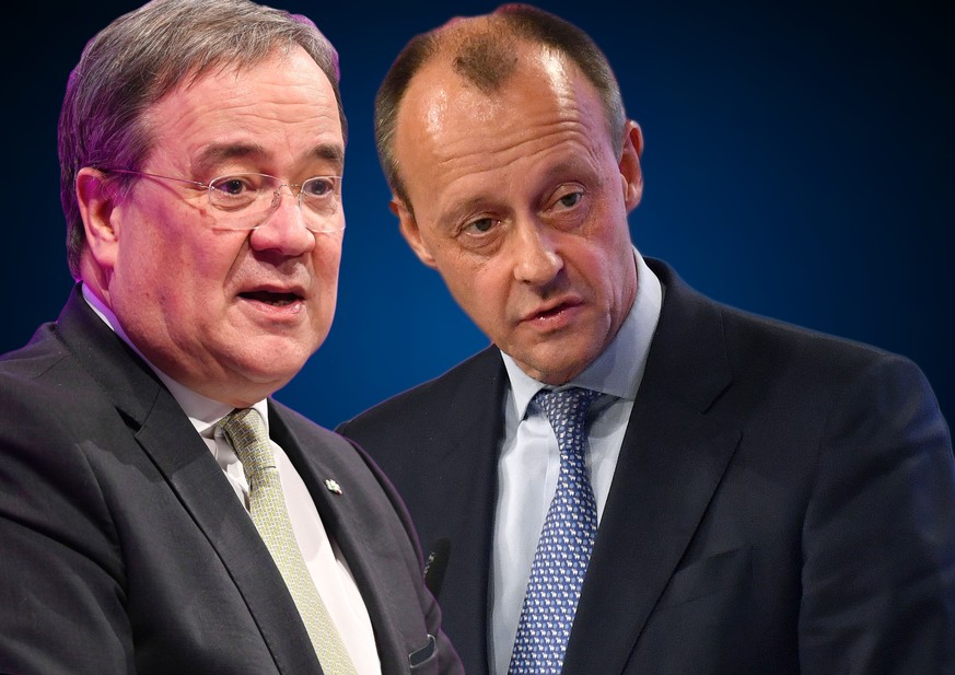 Von links nach rechts: Armin Laschet und Friedrich Merz.