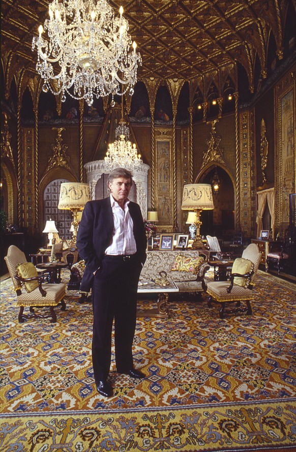 Trump in seinem Anwesen in Florida im Jahr 1992.