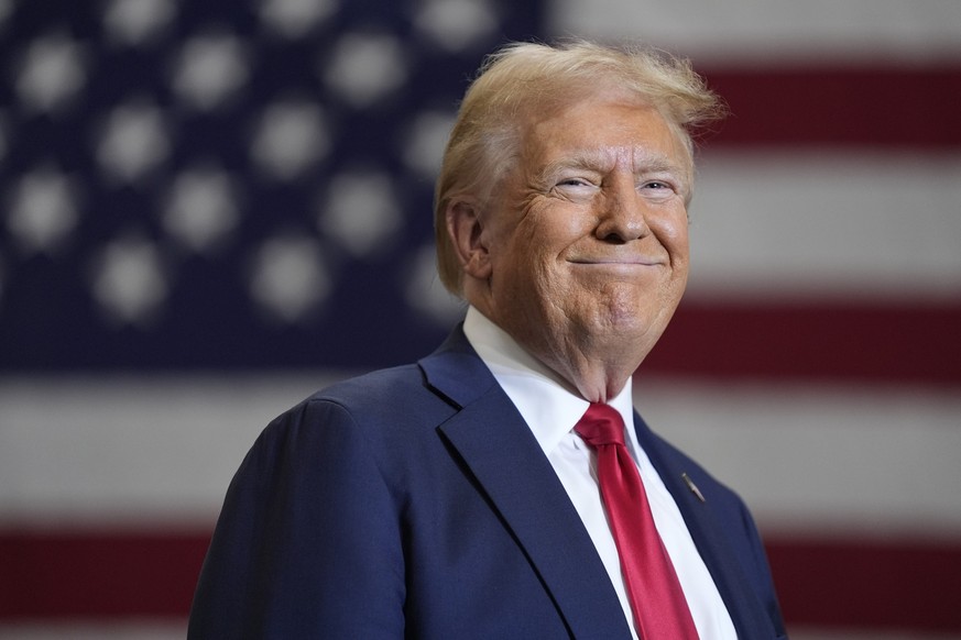 Republican presidential nominee former President Donald Trump speaks during a campaign event, Wednesday, Sept. 25, 2024, in Mint Hill, N.C. (AP Photo/Evan Vucci)