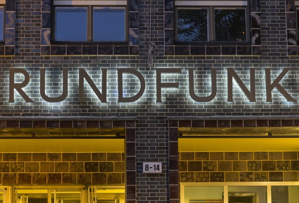 Haus des Rundfunks, RBB, Rundfunk Berlin Brandenburg, Masurenallee, Charlottenburg, Berlin, Deutschland *** Haus des Rundfunks, RBB, Rundfunk Berlin Brandenburg, Masurenallee, Charlottenburg, Berlin,  ...