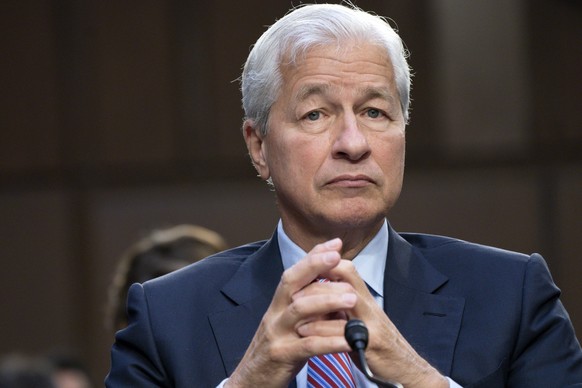 JPMorgan Chase &amp; Company Chairman and CEO Jamie Dimon testifies at a Senate Banking Committee annual Wall Street oversight hearing, Thursday, Sept. 22, 2022, on Capitol Hill in Washington. (AP Pho ...