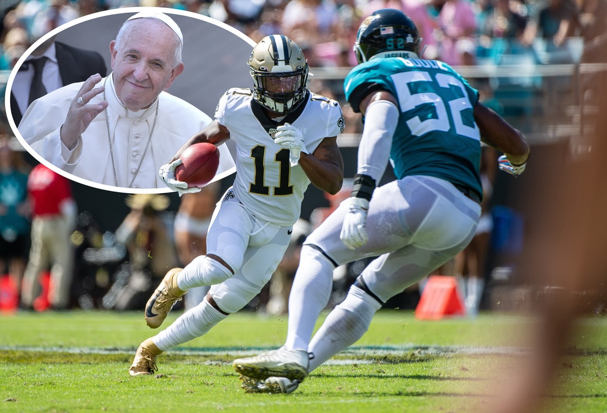 October 13, 2019 - Jacksonville, FL, U.S: New Orleans Saints wide receiver Deonte Harris 11 during 1st NFL, American Football Herren, USA football game between the New Orleans Saints and the Jacksonvi ...