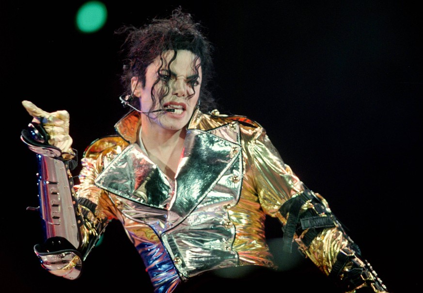 Jackson bei einem Konzert in Prag im Jahr 1996.
