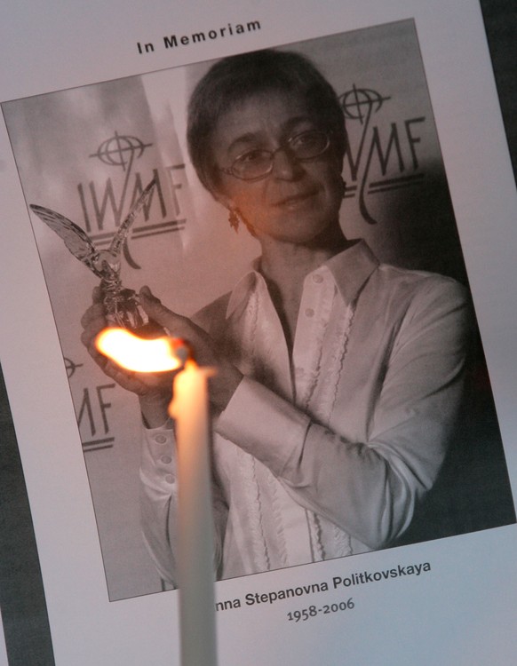 Trauerfeier für Anna Politkovskaya