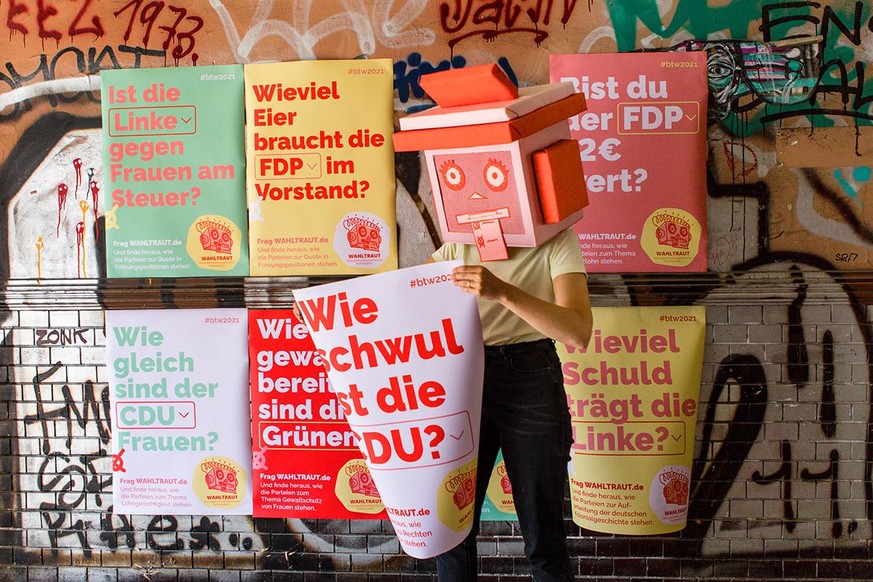 Die unübersehbare Kampagne für Wahltraut stammt von der Hamburger Kreativagentur +KNAUSS.