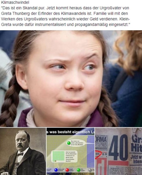 Unten links im Bild: Svante Arrhenius