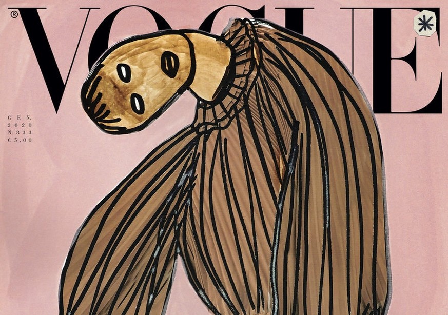 Ein Cover der italienischen "Vogue", designt von Vanessa Beecroft. 