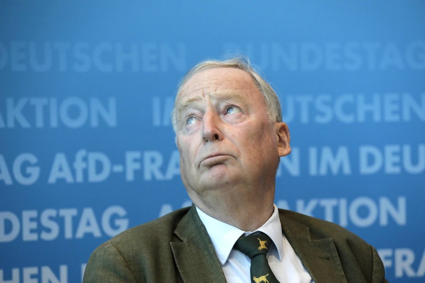 News Bilder des Tages Alexander Gauland, Vorsitzender der AfD-Bundestagsfraktion, PK zu: Haushalt, Chemnitz, diverses, DEU, Berlin, 11.09.2018