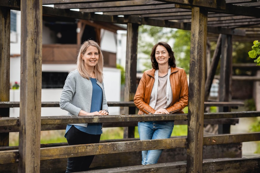 Katarina Barley (r.) war lange Zeit SPD-Bundestagsabgeordnete. Verena Hubertz möchte in ihre Fußstapfen treten.