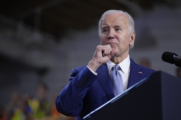 President Joe Biden speaks about investment in rail projects, including high-speed electric trains, Friday, Dec. 8, 2023, in Las Vegas. (AP Photo/Manuel Balce Ceneta)