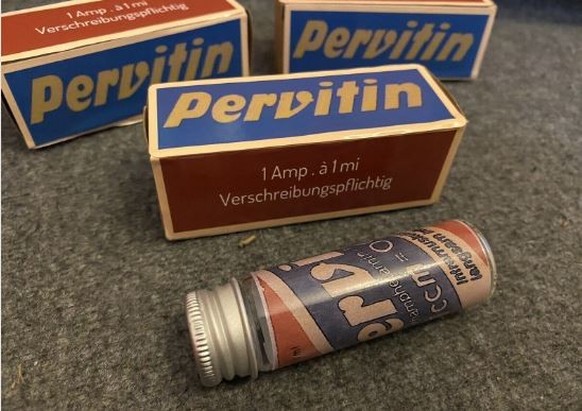 Unter dem Namen Pervitin wurde Crystal Meth während des Zweiten Weltkrieges verkauft.