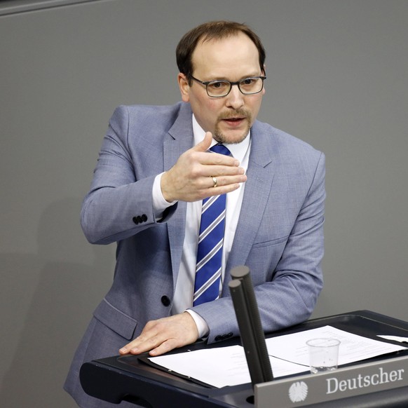 Karsten Klein in der 209. Sitzung des Deutschen Bundestages im Reichstagsgebäude. Berlin, 11.02.2021
