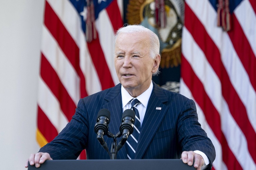 President Joe Biden addresses the nation on the 2024 Presidential election results and the transition of power in the aftermath of former President Donald Trump s victory in the Rose Garden of the Whi ...