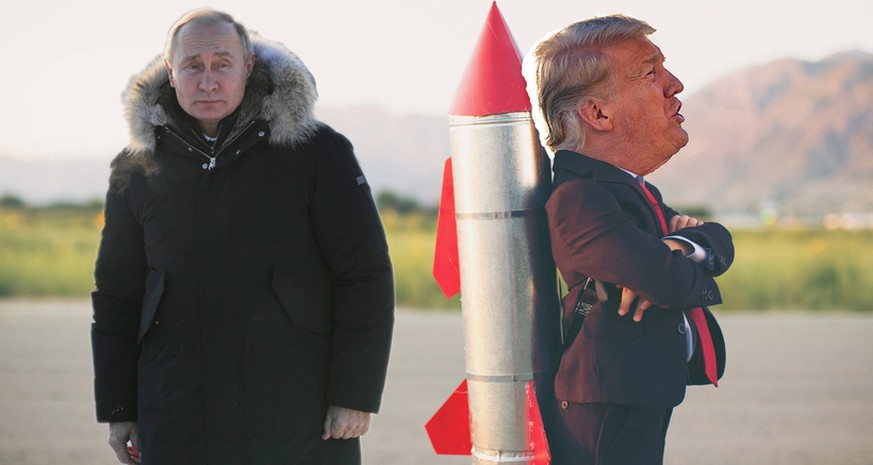 Haben sich mal gut verstanden (zu gut?) – nun streiten sie über Raketen: Putin und Trump.