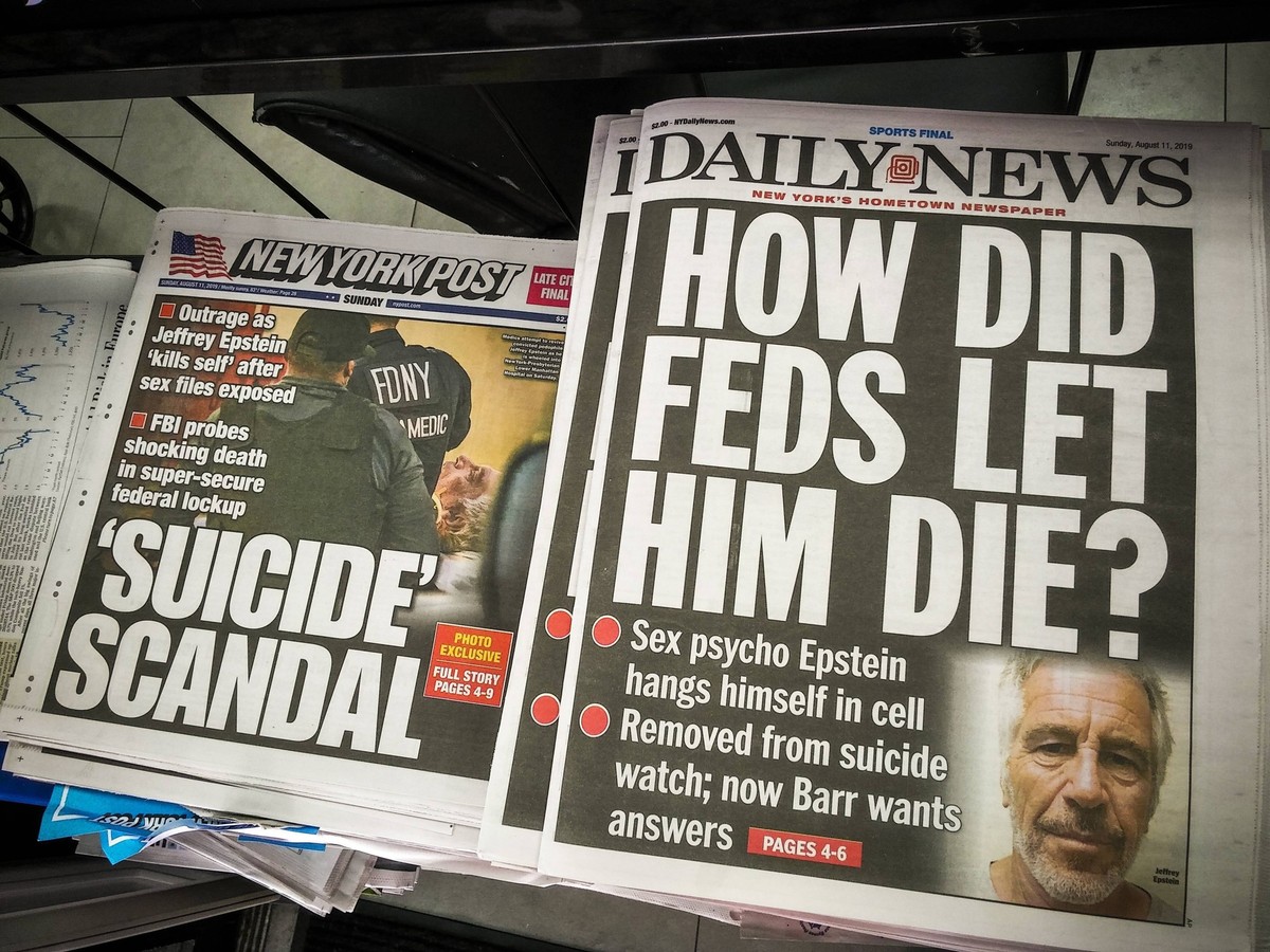 New York newspaper coverage of the death of Jeffrey Epstein Front pages and headlines of the New York newspapers on Sunday, August 11, 2019 report on the previous days suicide of financier and alleged ...