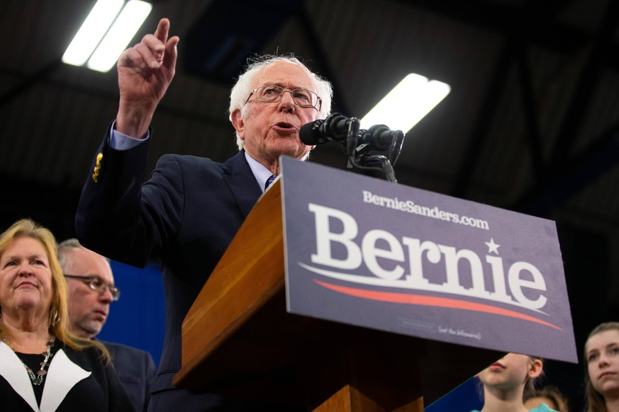 Bernie Sanders bei einem Auftritt in New Hampshire.