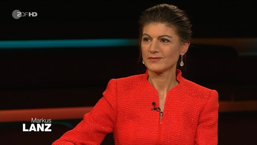 Sahra Wagenknecht verteidigt bei "Markus Lanz" die Sicherheitsinteressen Russlands in der Ukraine-Krise.